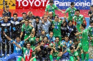 Champion of Iran representative in futsal Champions League with shirt of …